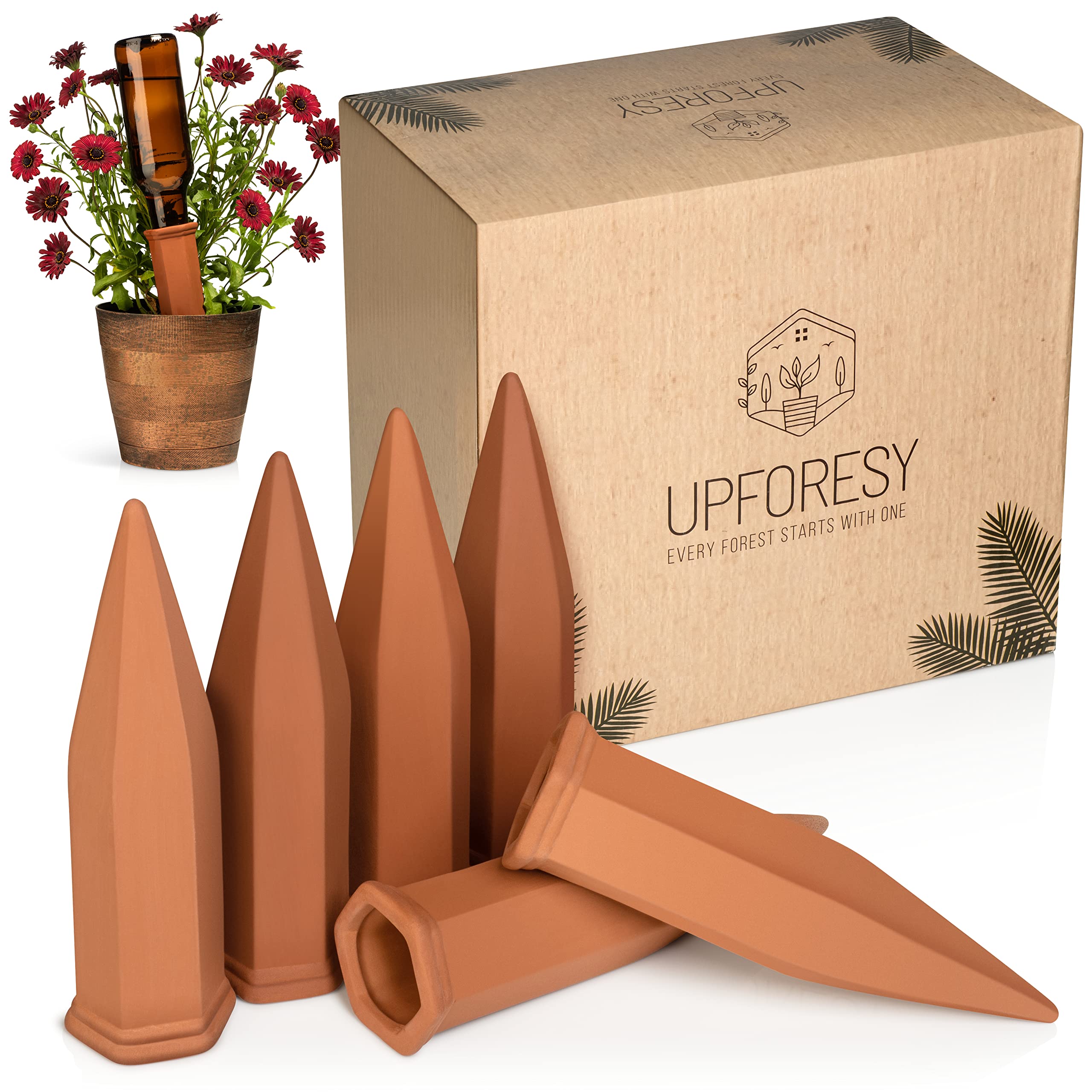 Upforesy self-watering spikes pack helps keep pots hydrated with minimal effort.