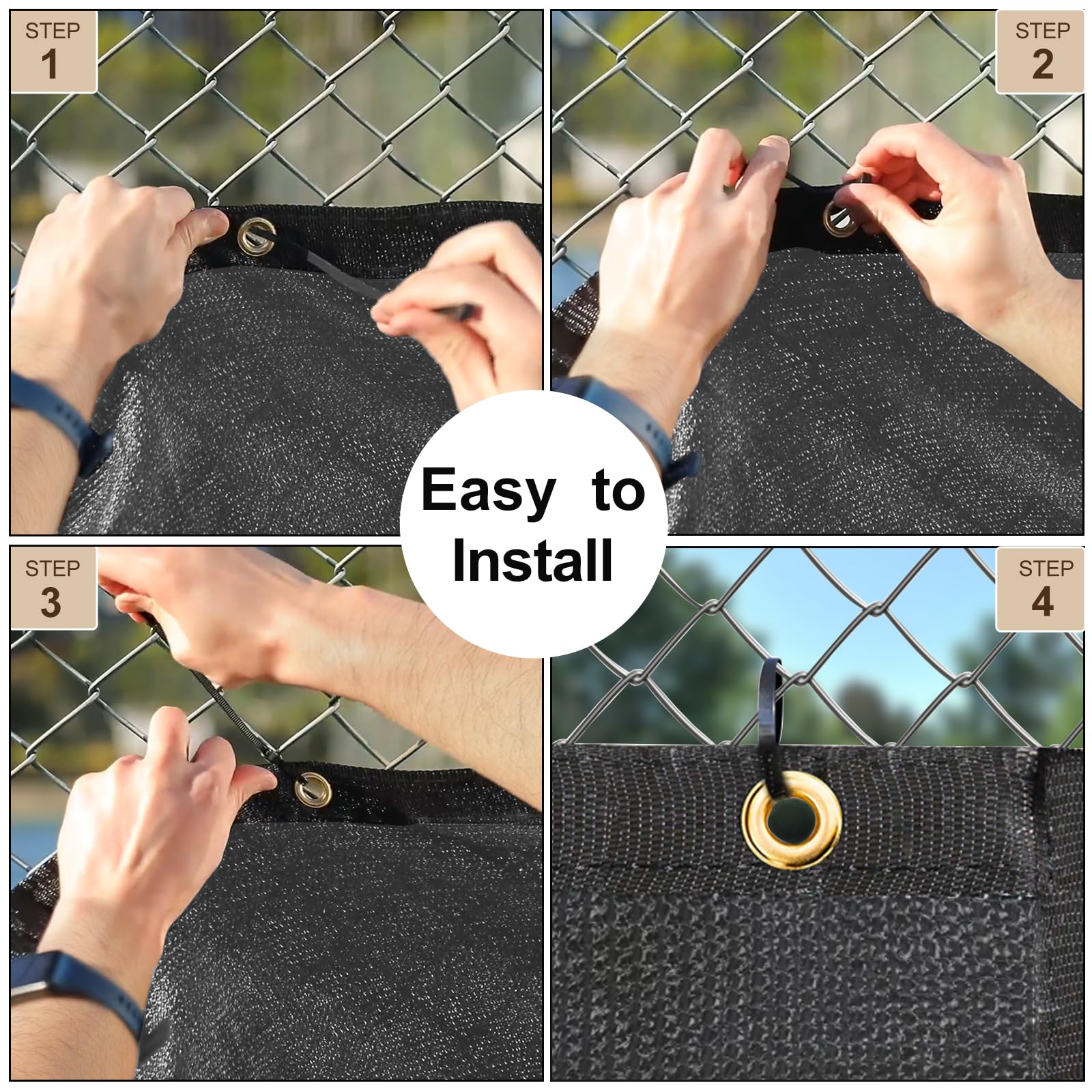 Reinforced edges on the UPGRADE screen improve wind resistance and longevity.