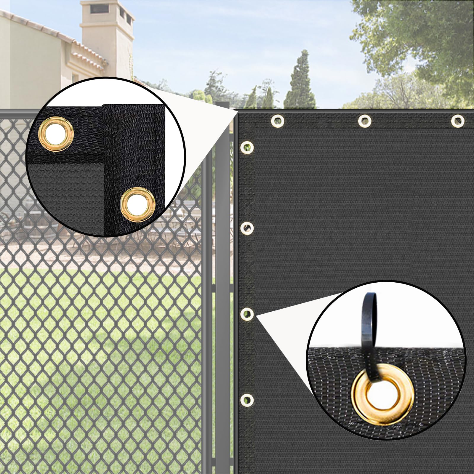 UPGRADE privacy screen provides 90% blackout for sun-shaded comfort.