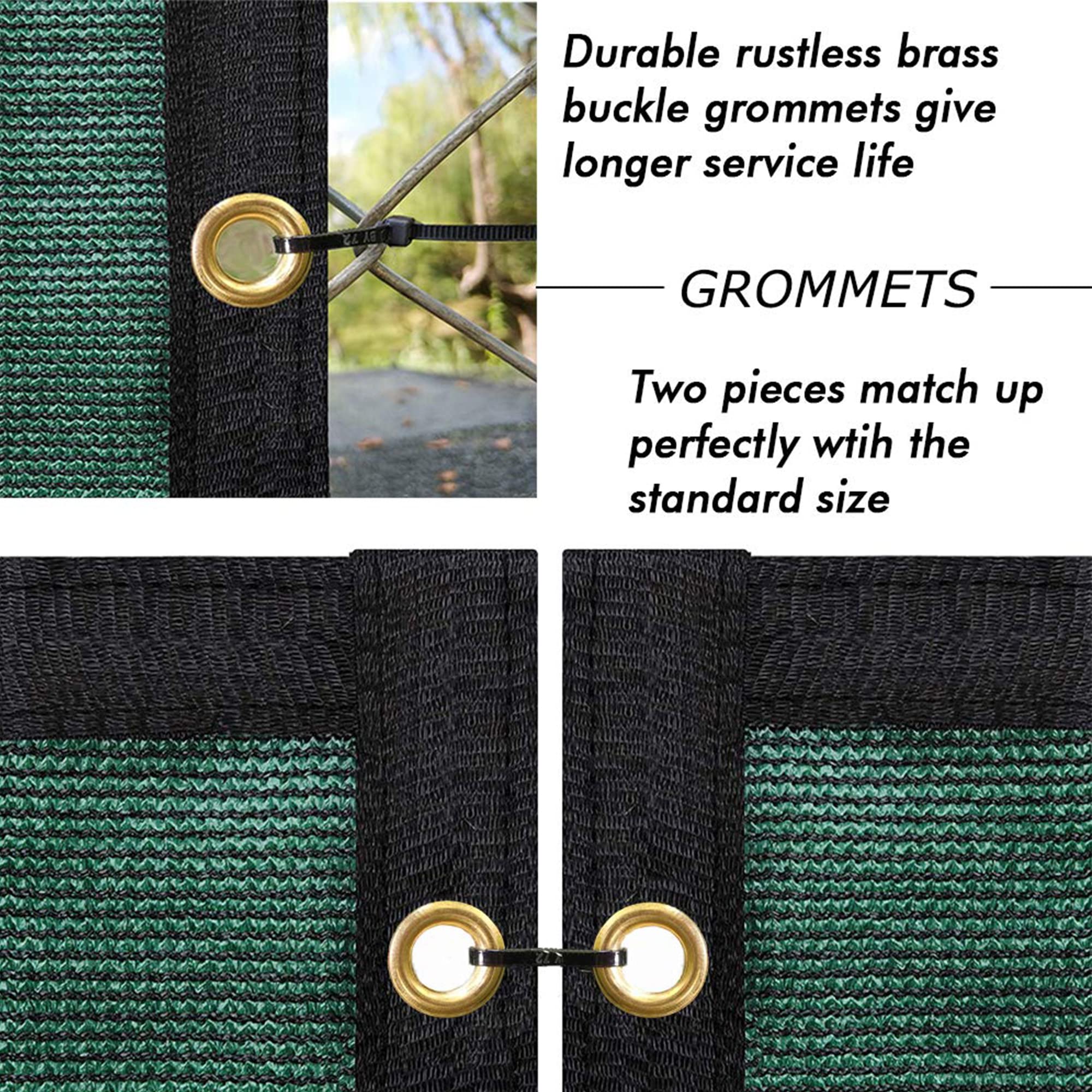 UPGRADE Privacy Screen showing reinforced edges for tear resistance.