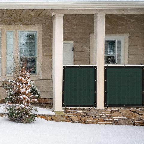 UPGRADE Privacy Screen in outdoor garden scene emphasizing shade and seclusion.