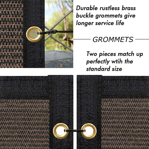 UPGRADE heavy-duty fence screen reduces wind impact while keeping privacy.