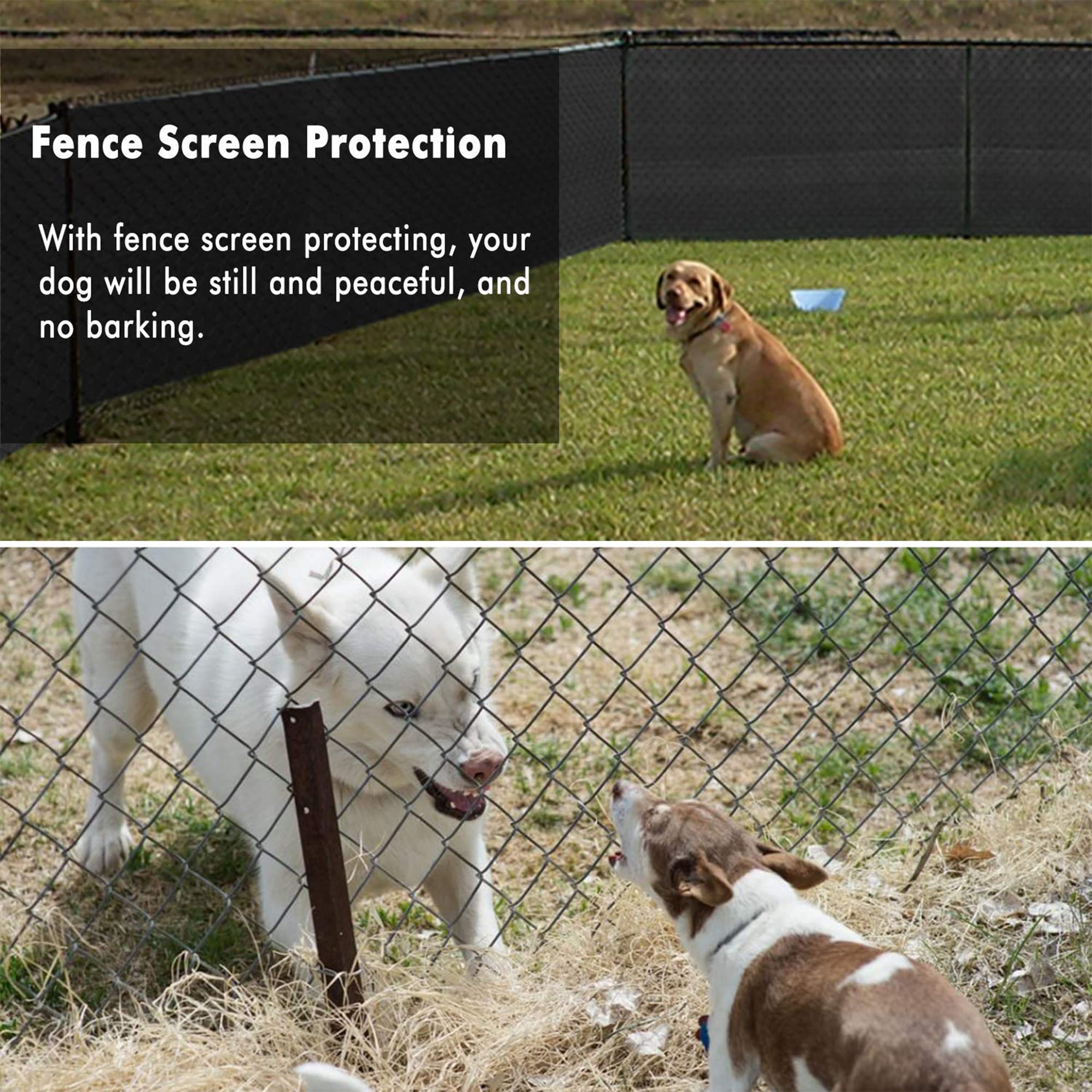 Privacy screen shielding wind and visibility for a more comfortable outdoor space.