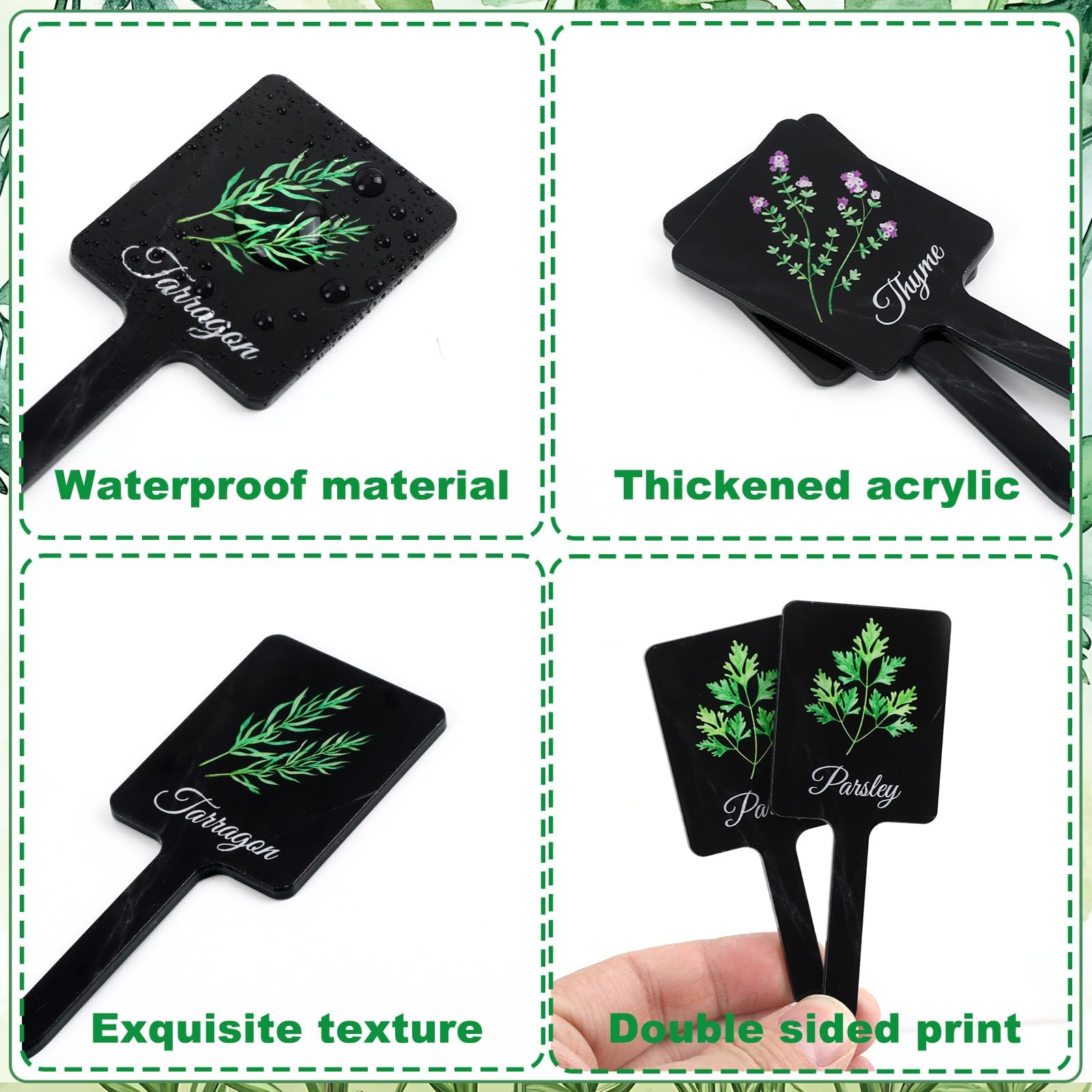 UPINS T-shaped markers are easy to insert for stable labeling in beds and pots