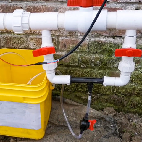 UPLYKKE injector with flow control valve enables precise fertilizer dosing.