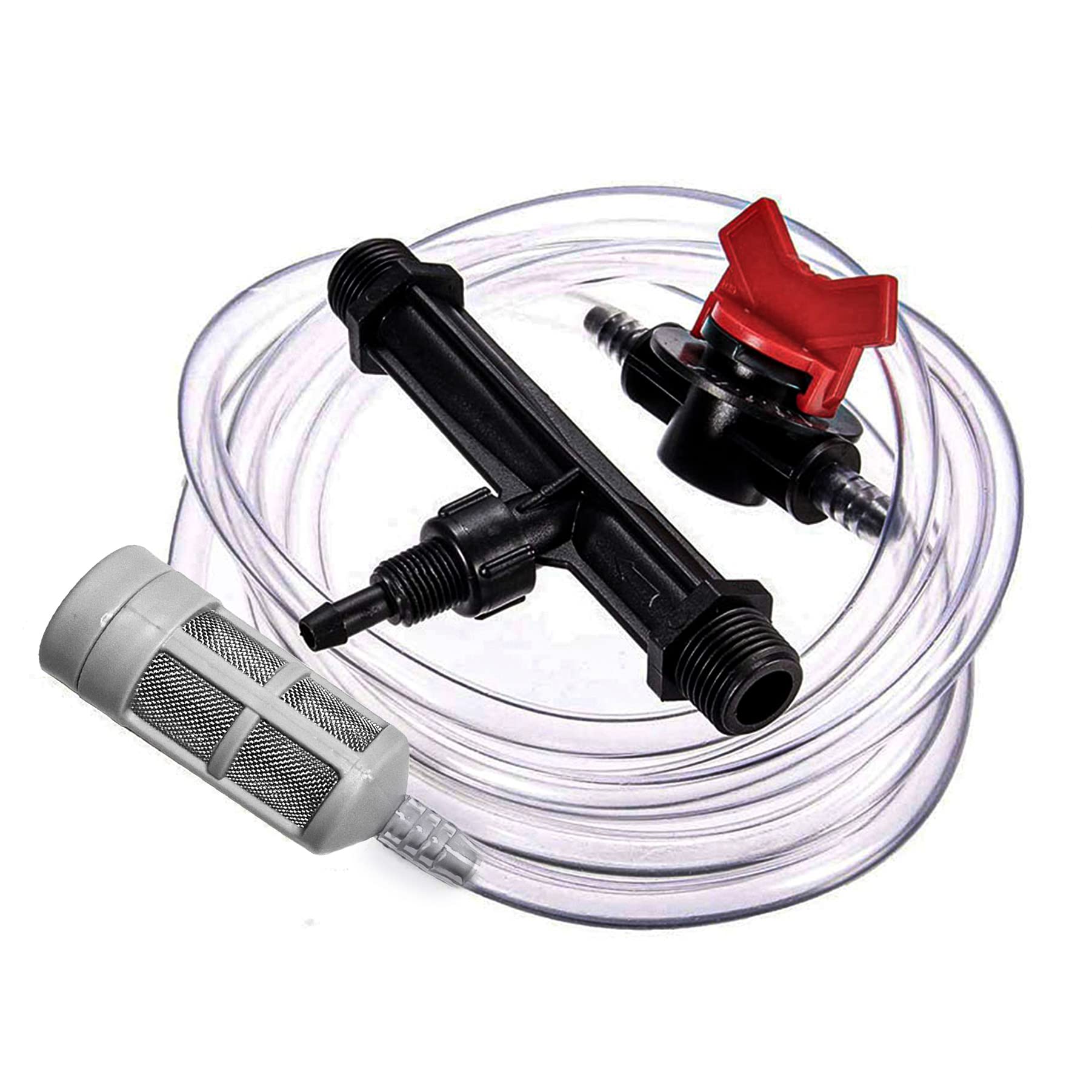 UPLYKKE venturi injector with 3/4-inch connections for reliable irrigation integration.