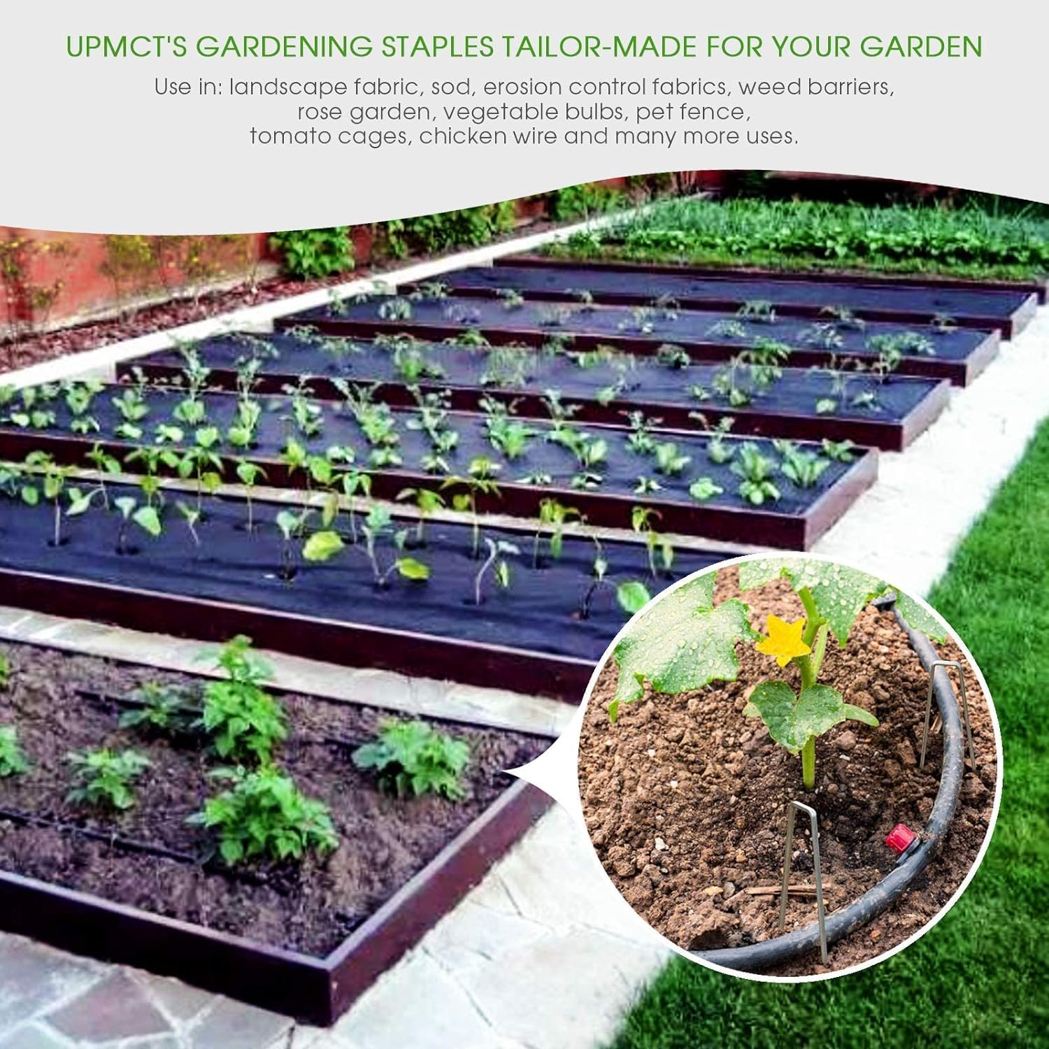 UPMCT pet fence yard stake 12 inch for steady outdoor barrier