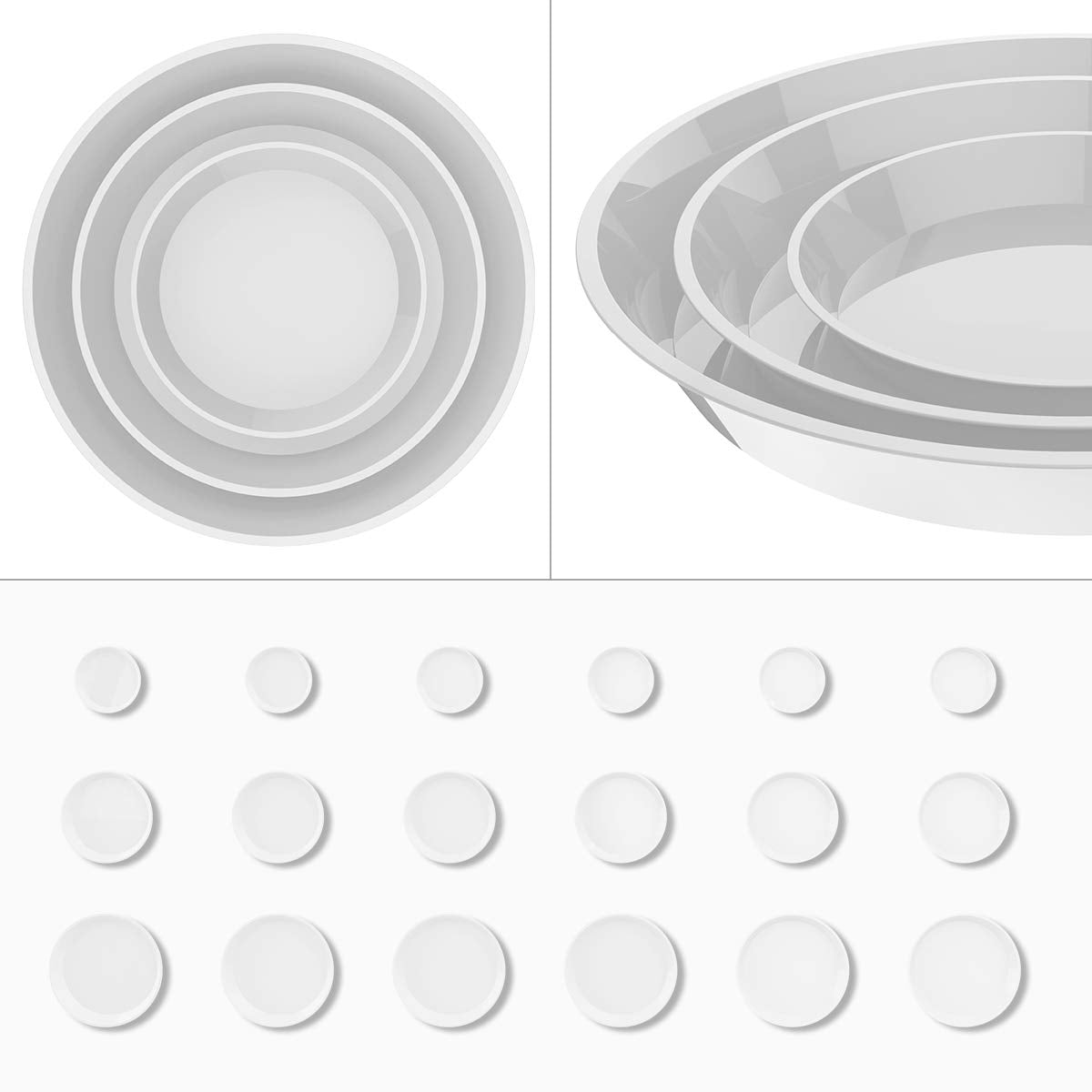 UPMCT 12-inch white plant saucer handles big planters and watering messes.