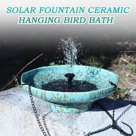 UPSJYJ flat-bottom design keeps the bird bath stable