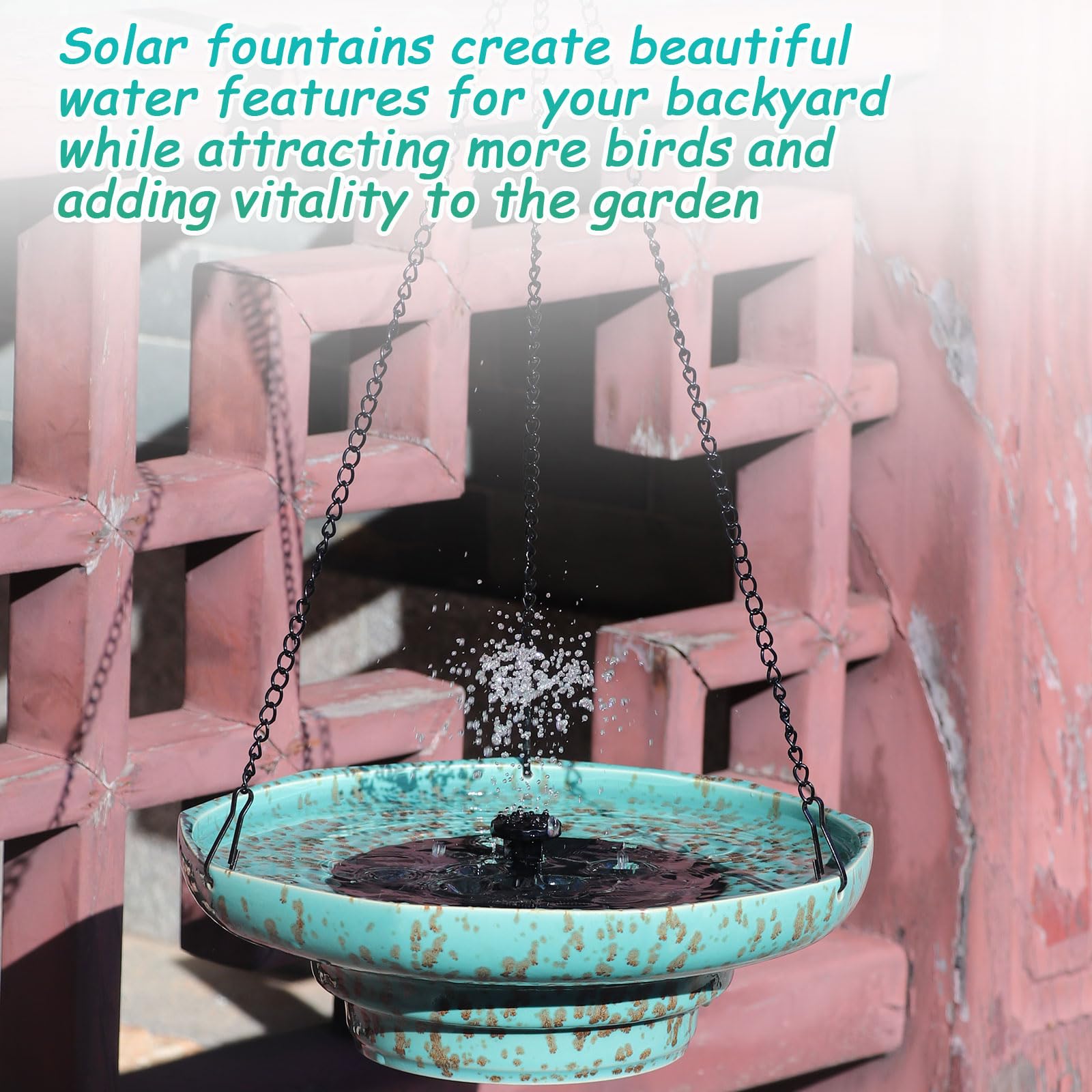 UPSJYJ water features attract birds to your patio