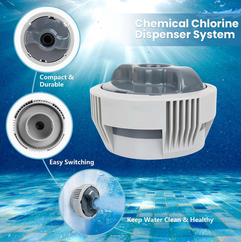 upuuup ChemConnect Dispenser compatible with Coleman SaluSpa for easy maintenance.