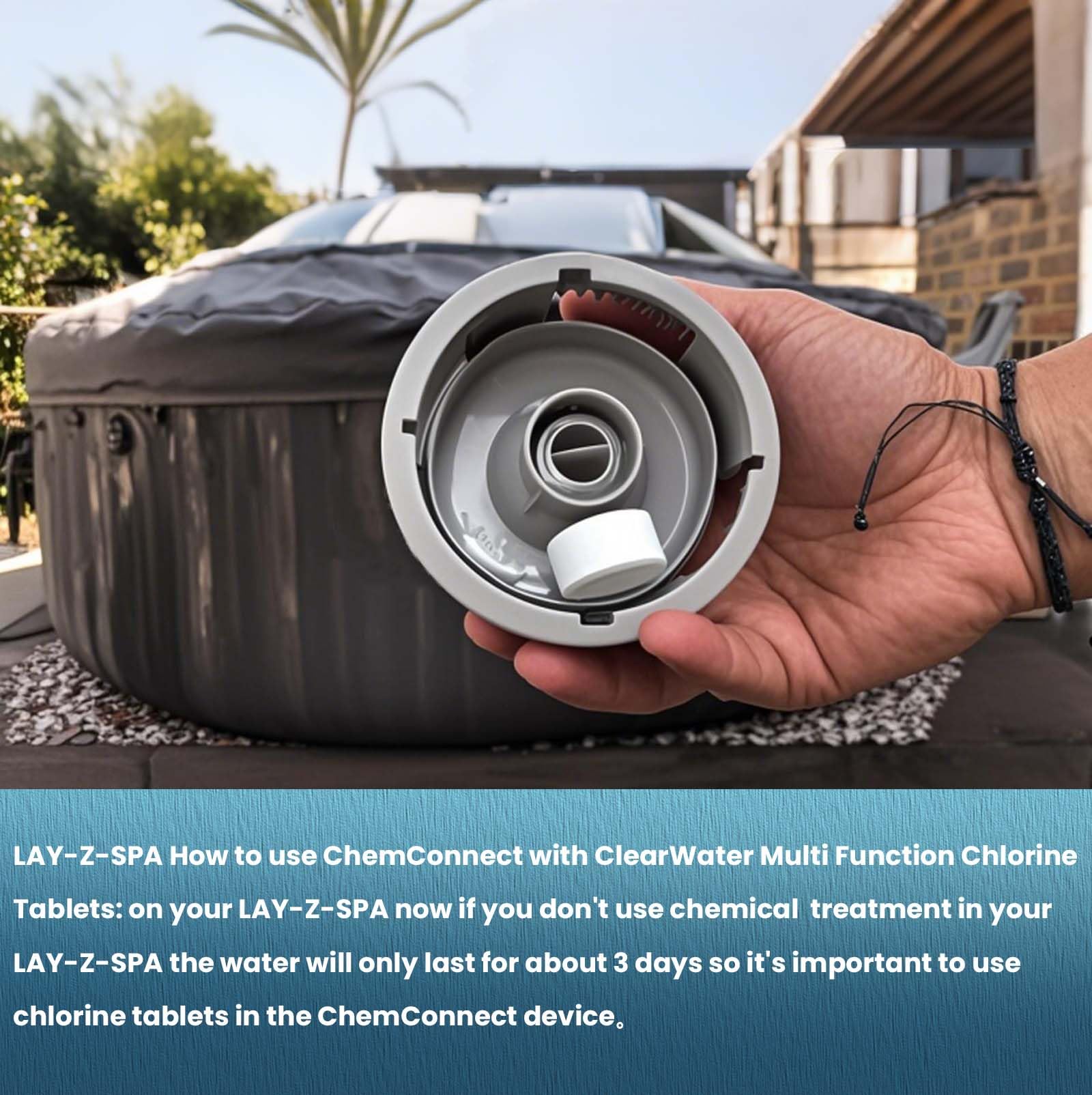 upuuup ChemConnect Dispenser with durable plastic body resists rust and wear.