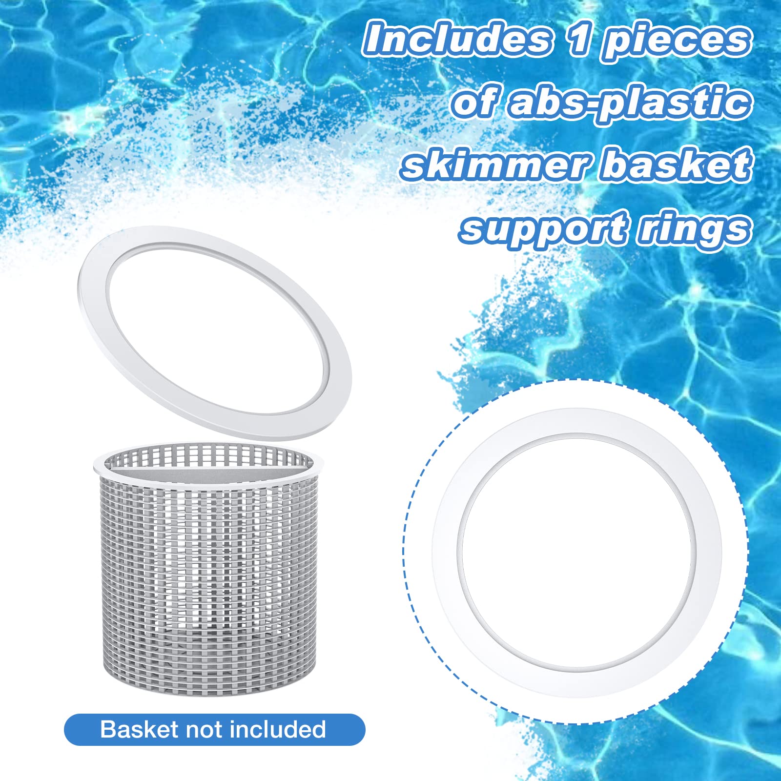 Upuuup SPX1082D ring made of durable plastic for long lasting pool use.