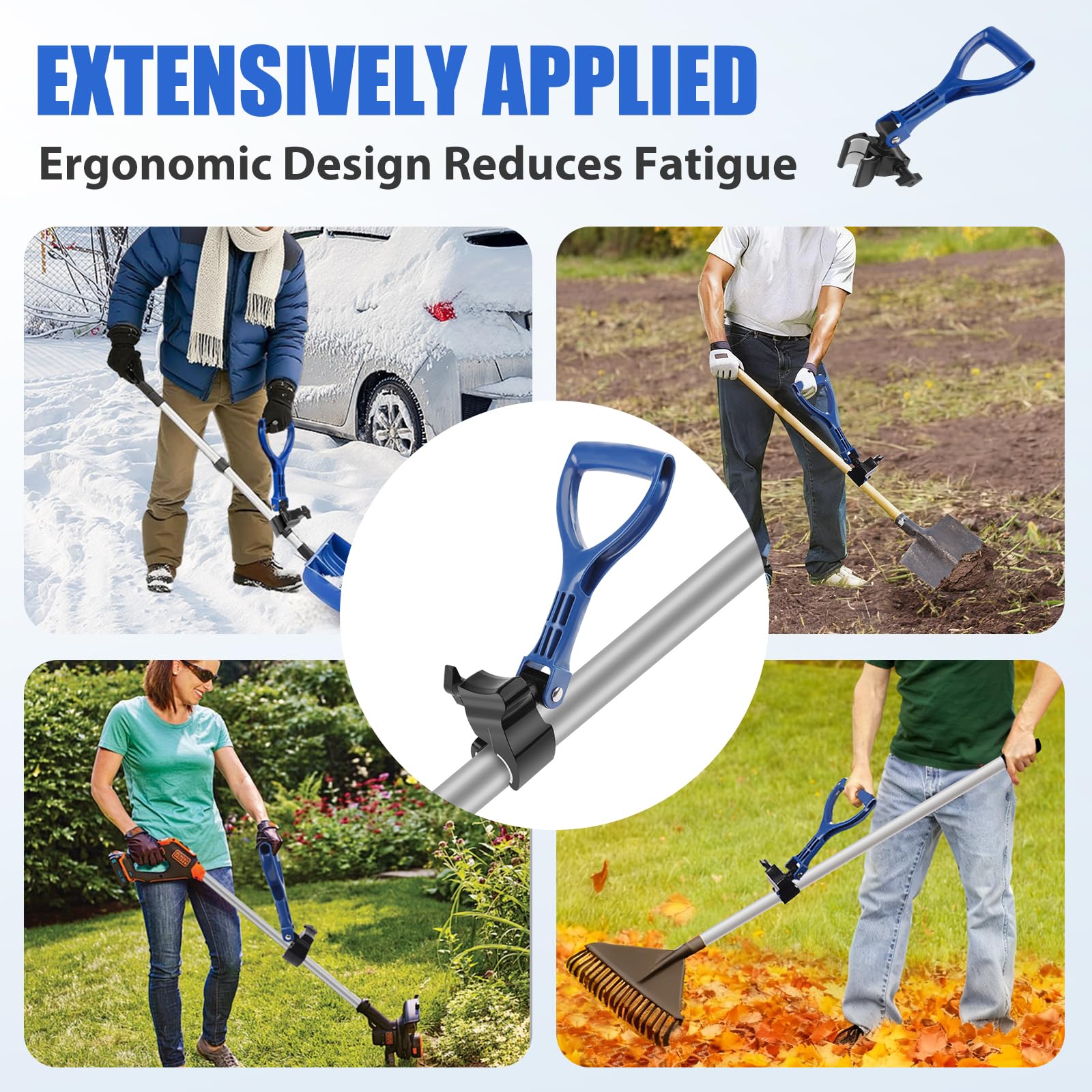 UQM easy-install shovel handle clip for quick setup and tool-free removal