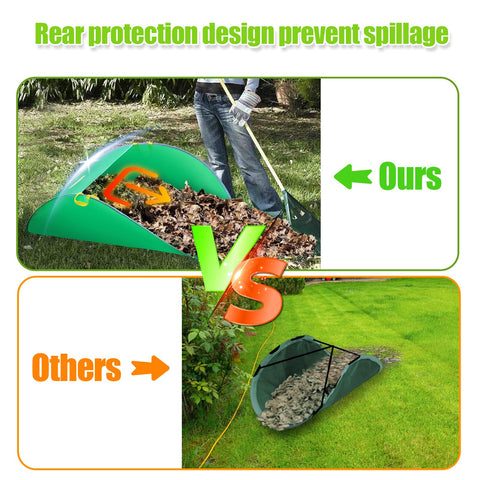 UQM Leaf Collector large capacity bag handles many leaves at once.