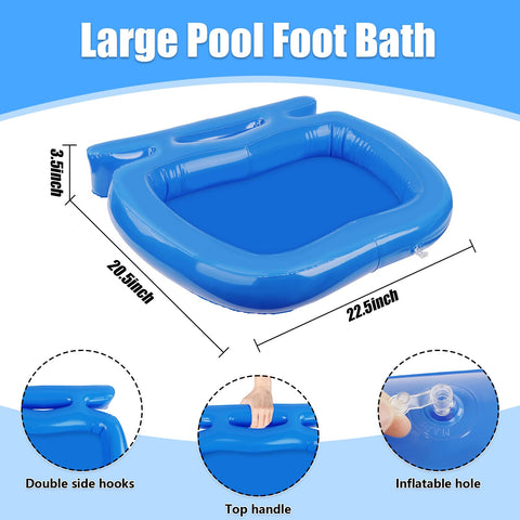 UQM pool foot wash tray large capacity for quick debris removal before swimming.