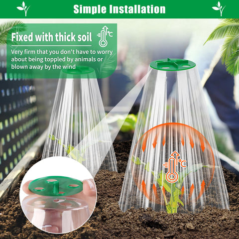 UQM garden cloche protects plants from snails and birds