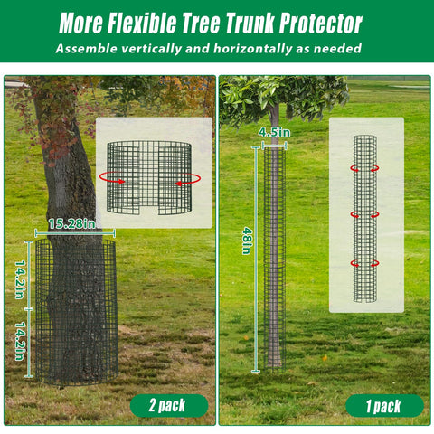 UQM metal stakes secure the protector to the ground for a steady setup