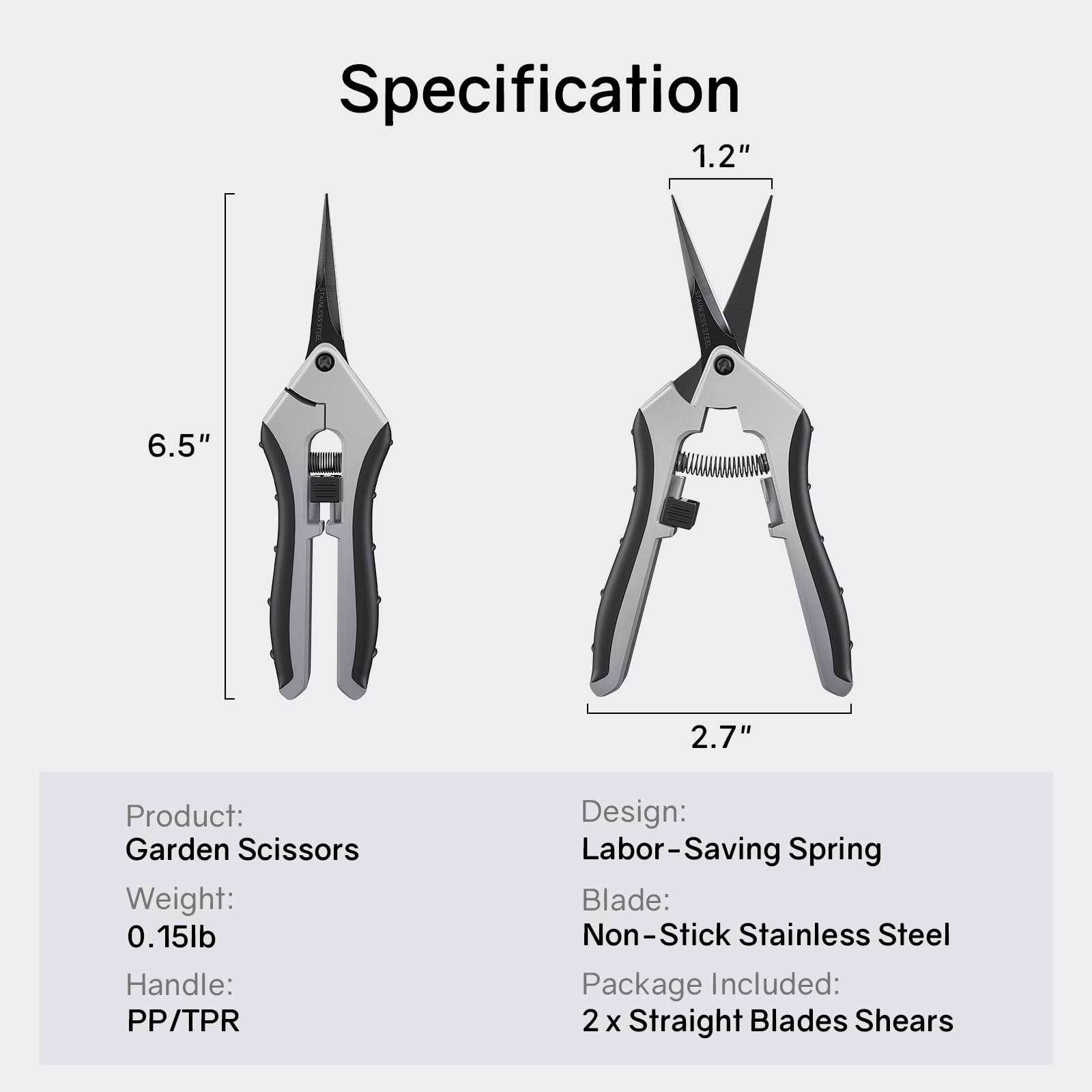 UR ADVANCE 2-pack pruning shears for versatile use or sharing