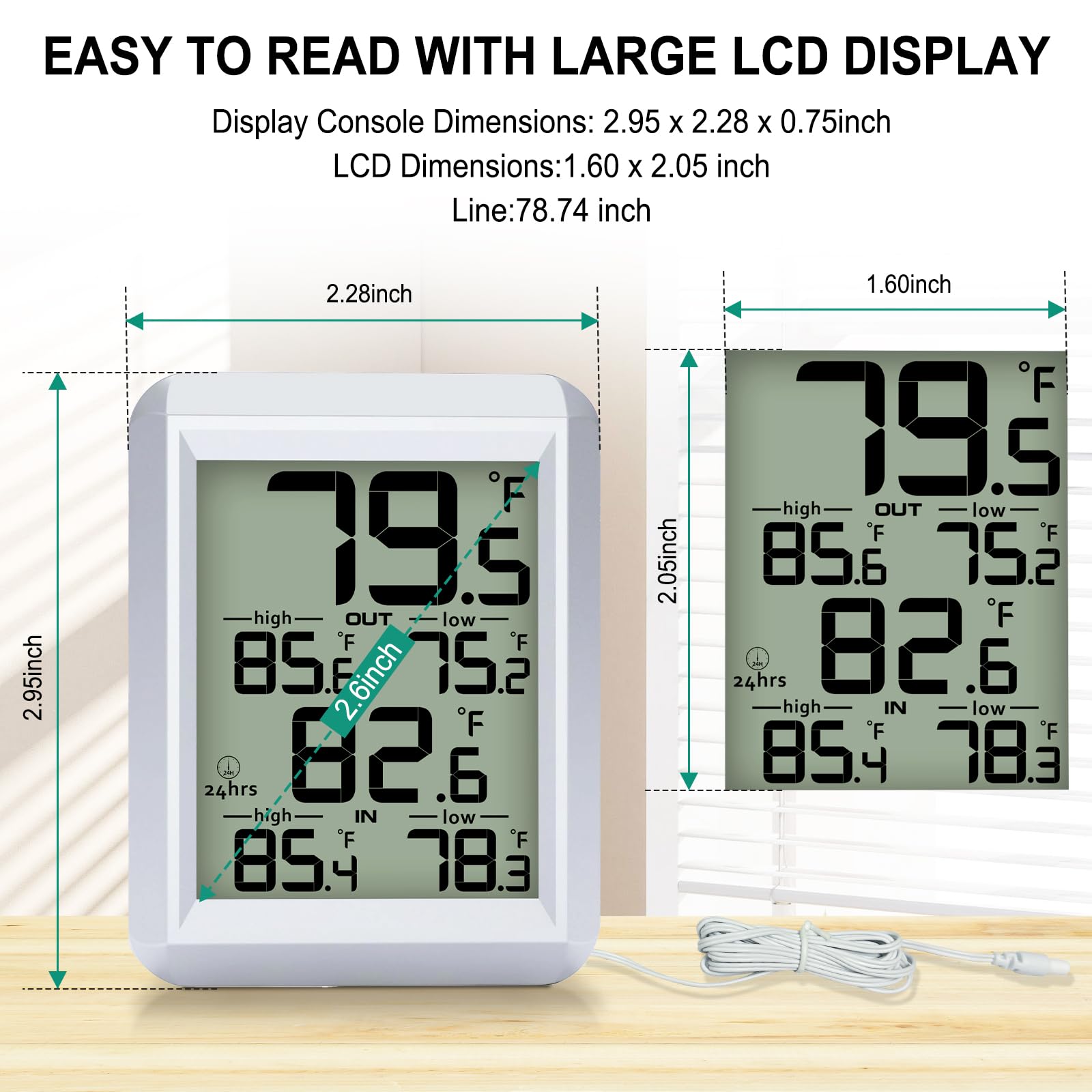 Urageuxy indoor outdoor monitor wall mounted or table placed for versatile use.