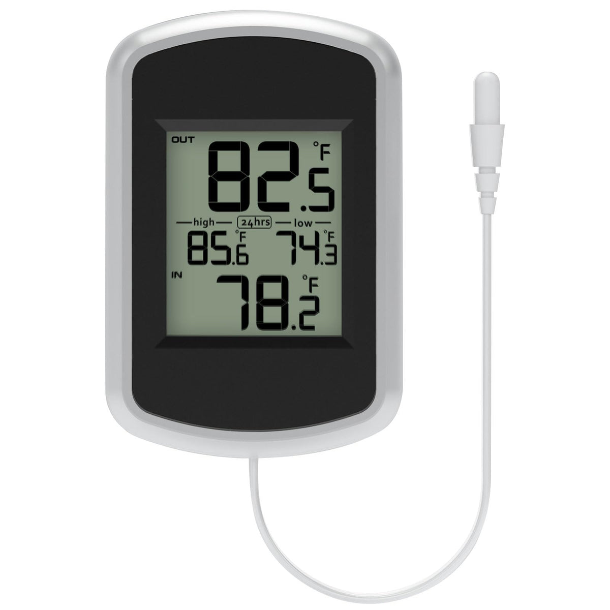 Urageuxy wired thermometer display shows real-time indoor temperature.