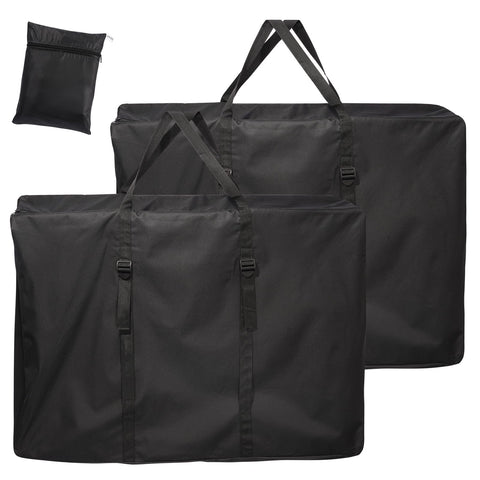 Uranshin extra large outdoor storage bag with zipper keeps two chairs secure during transport.