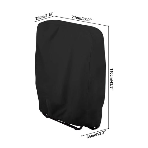 Bottom tightening cord prevents movement on windy days.
