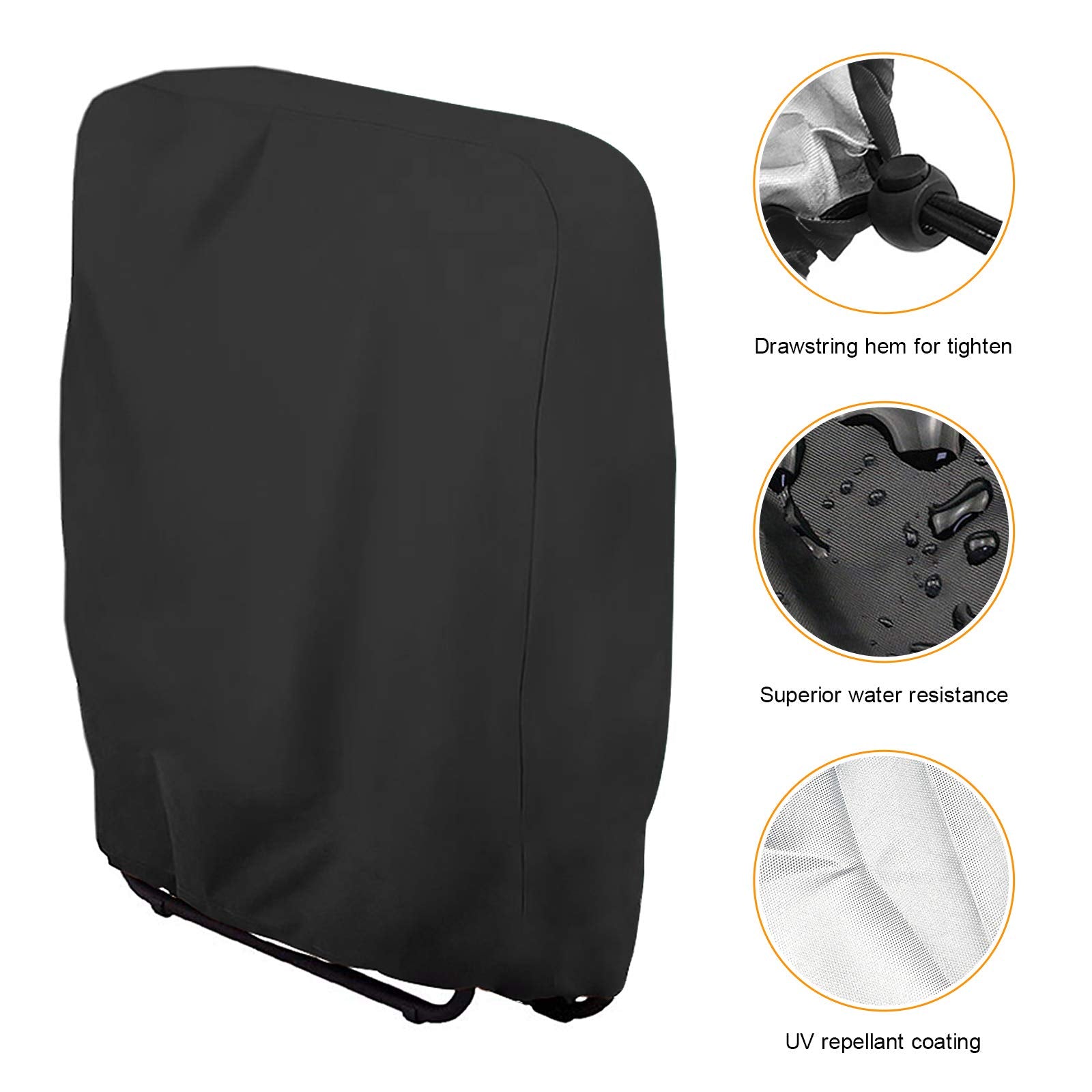 Includes storage bag for neat, compact storage of covers.