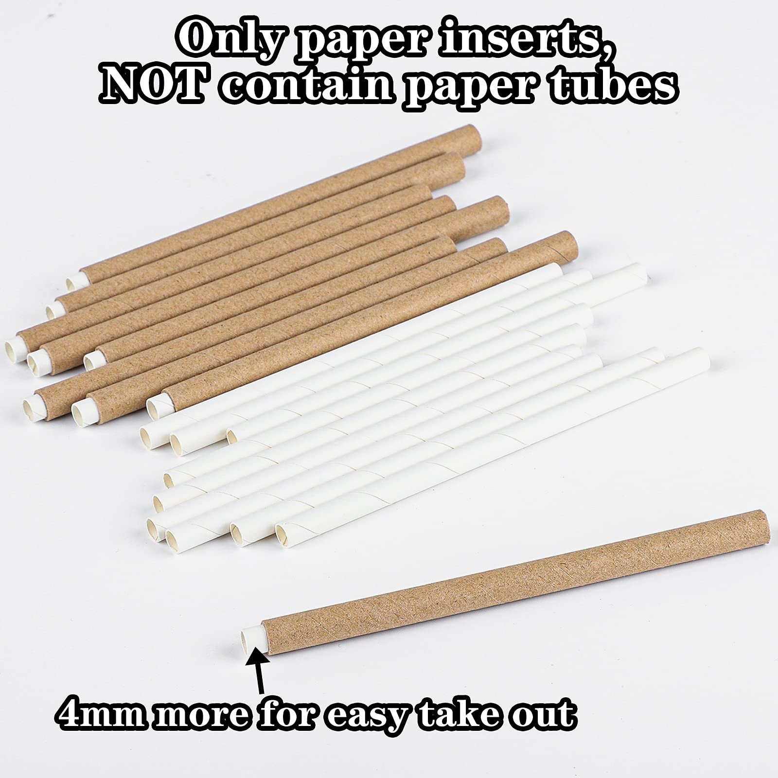 URATOT white kraft paper inserts for mason bees with smooth handling