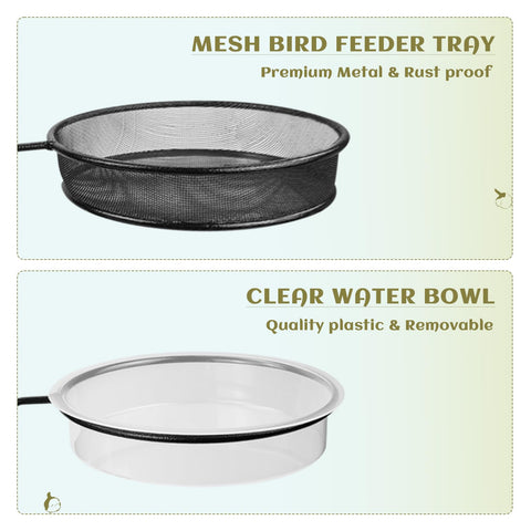 Detachable tray on Urban Deco deck feeder allows reconfiguration