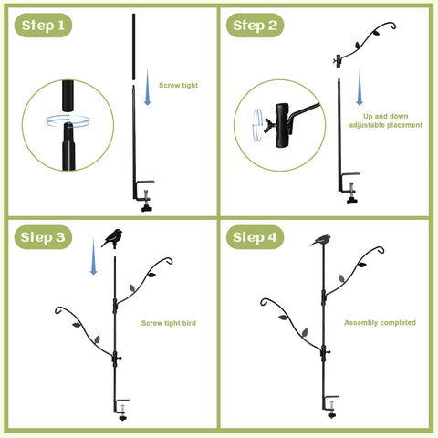 Urban Deco deck bird feeder enhances porch decor while inviting birds.