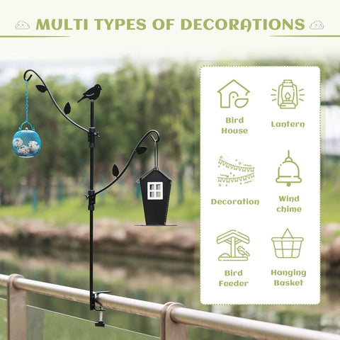 Urban Deco deck bird feeder tool-free installation for fast setup.