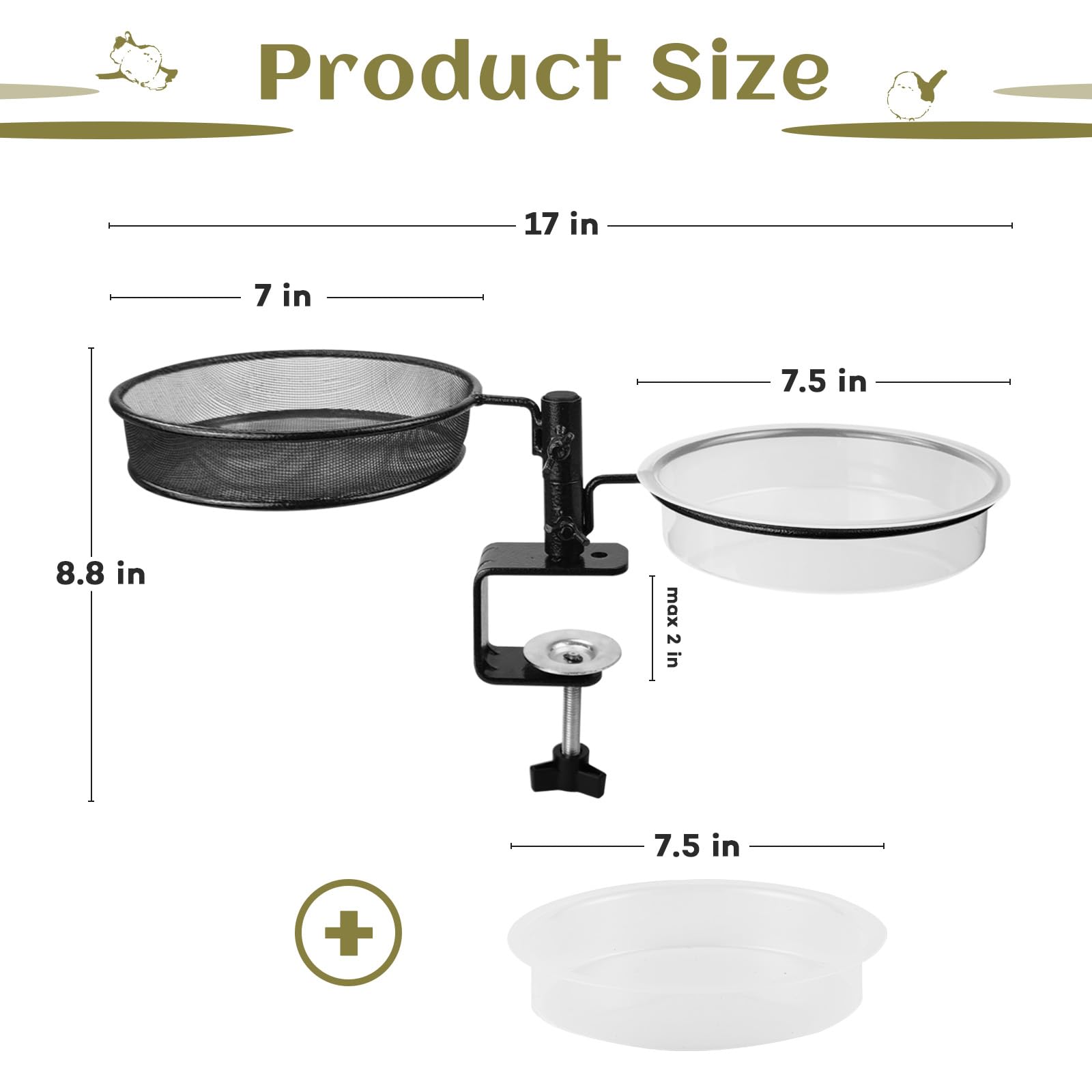 Urban Deco flower pot stand integrated with deck feeder