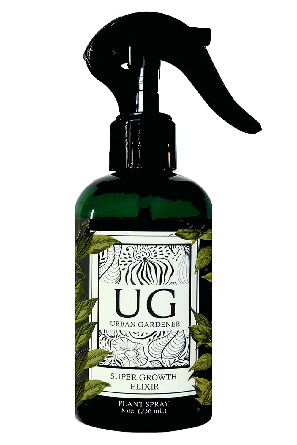 Urban Gardener Leaf Wellness Spray Bottle delivers nourishing mist for vibrant indoor plants.