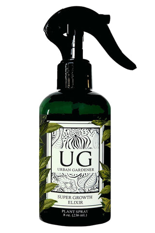 Urban Gardener Leaf Wellness Spray Bottle delivers nourishing mist for vibrant indoor plants.