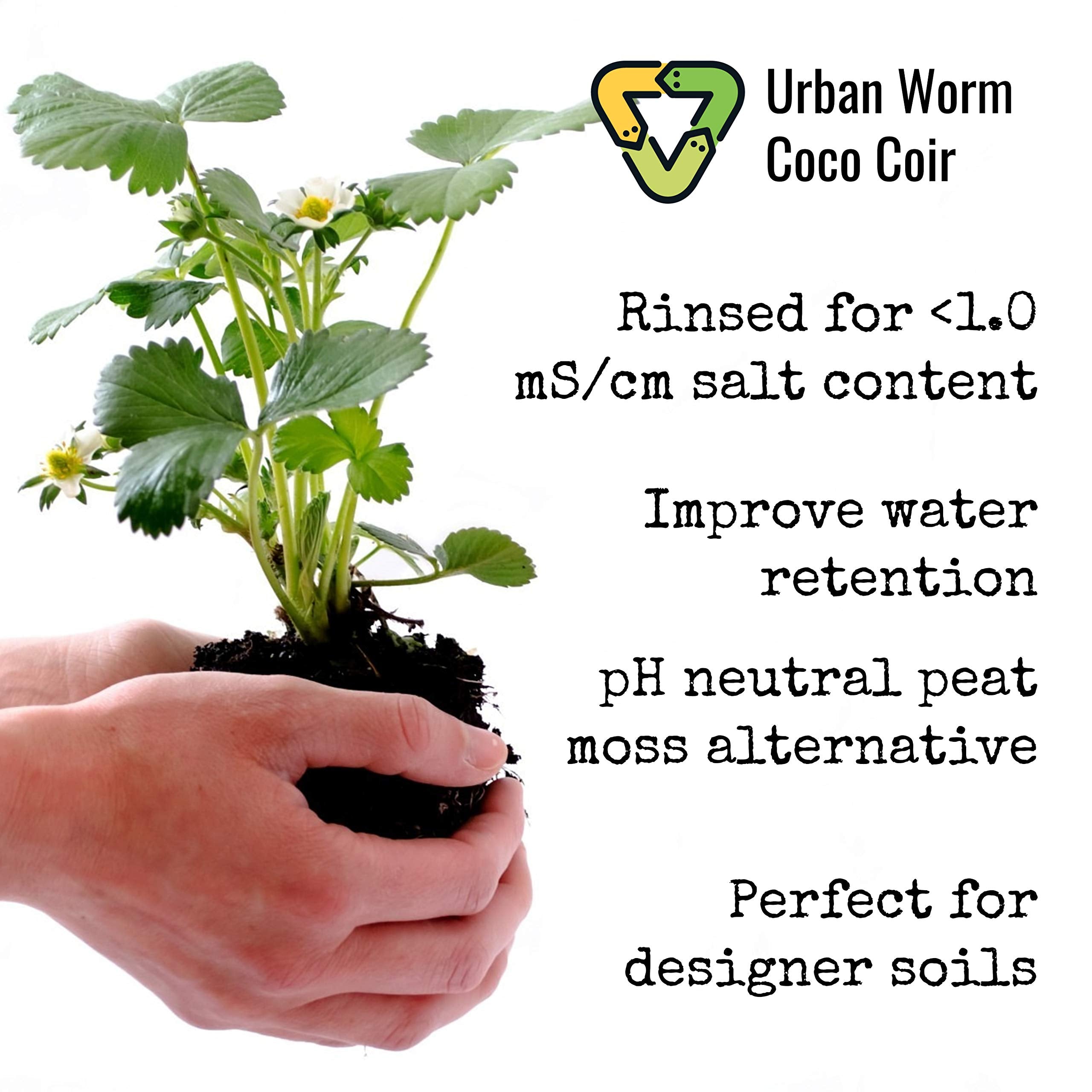 Urban Worm Coco Coir offers a sustainable peat alternative for soils.
