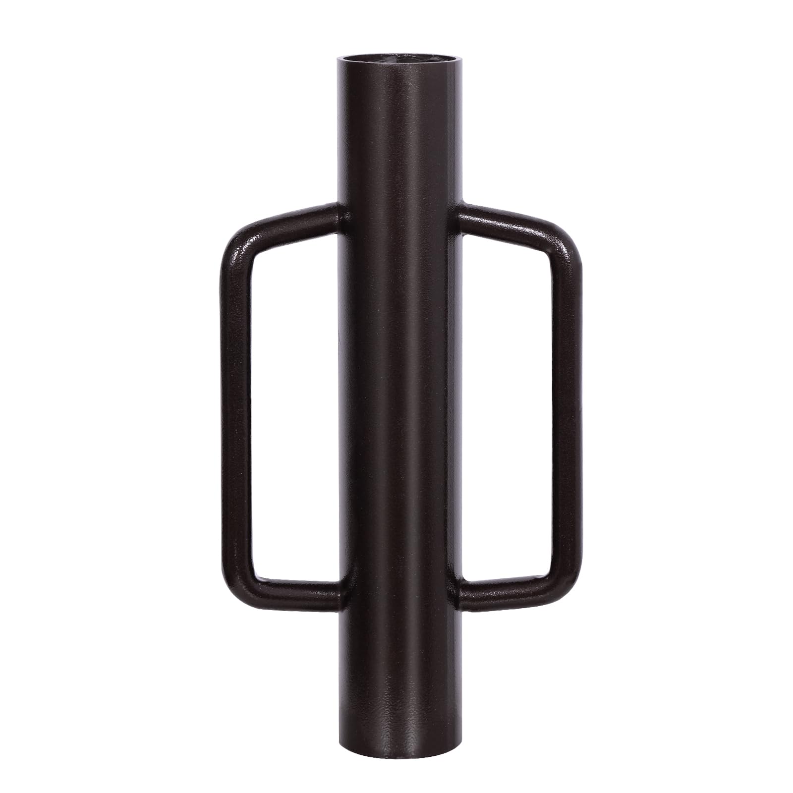 Urban Deco fence post driver with handle and steel head for durable post driving.
