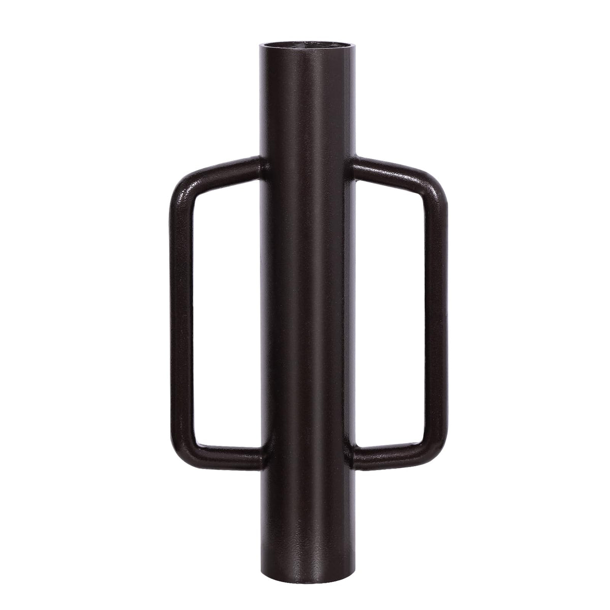 Urban Deco fence post driver with handle and steel head for durable post driving.