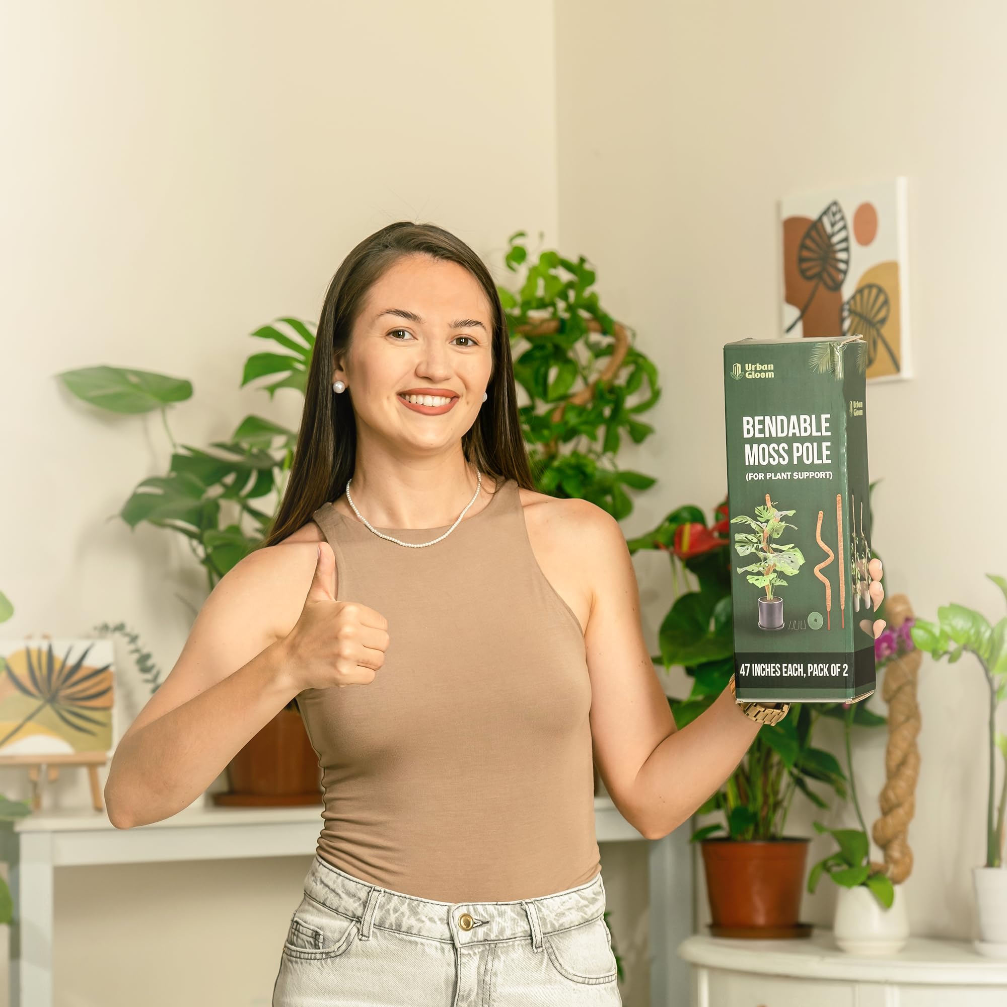 Urban Gloom 48-inch poles designed for home gardeners seeking easy plant training.