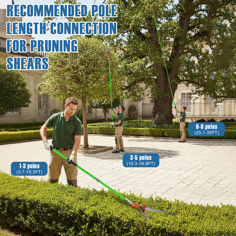 URBANVISTA assembly tips with eight poles for stable pruning