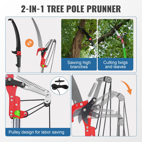 URBANVISTA double hook saw design for twig breakup and branch removal