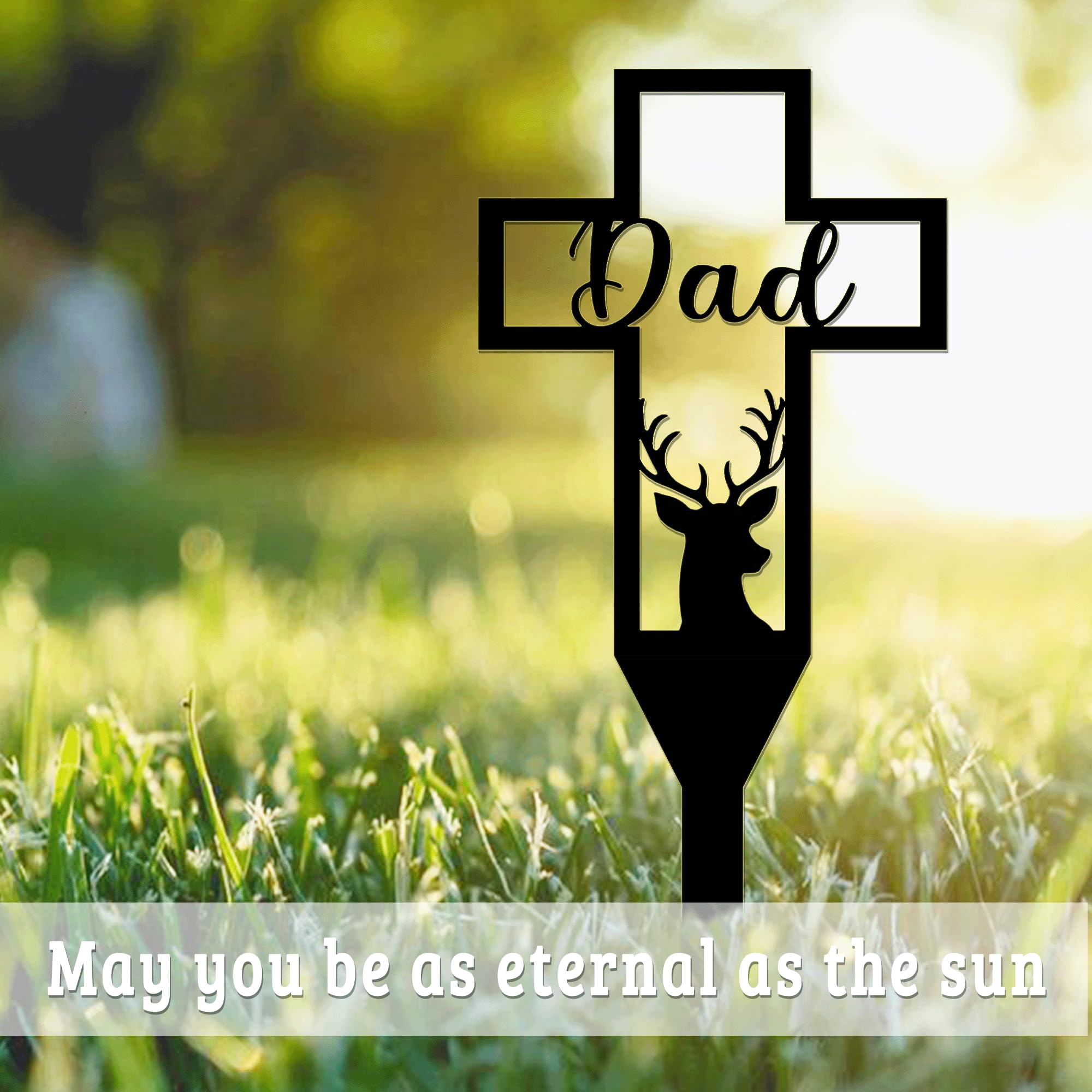 Urbraneco memorial cross marker in cemetery setting conveys respectful remembrance