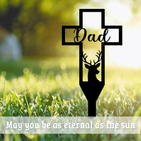 Urbraneco memorial cross marker in cemetery setting conveys respectful remembrance