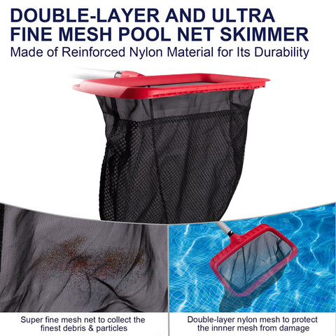 urchindj Fine-mesh skimmer captures tiny leaves and particles efficiently.