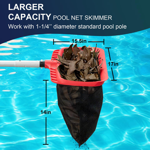 urchindj Large-capacity deep net holds more debris per scoop.