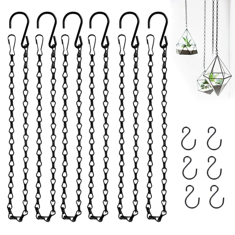Urkupoo 6pcs hanging chains with S hooks for versatile setups