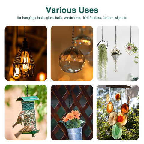 Urkupoo matte black hanging chain blends with décor and fixtures