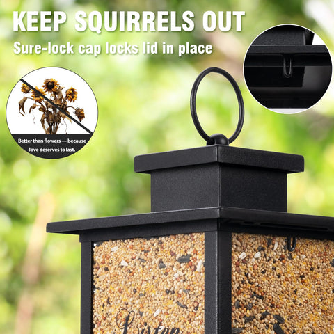 Urllinz memorial bird feeder offers 360-degree feeding for guests.