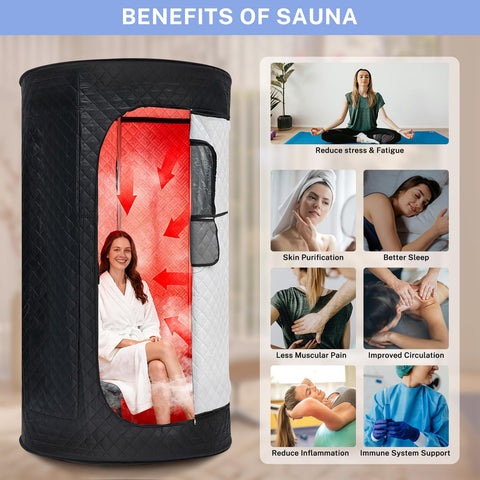 UrMoon 1500W steamer delivering rapid heat for efficient sauna use.