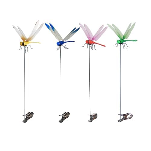 Urnuos dragonfly clip indoor and outdoor deterring pests in garden and patio